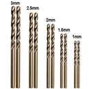 50 peças Broca reta usinada em aço inoxidável de alta velocidade cobalto m35