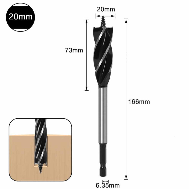 Conjunto de brocas de torção - 6 peças