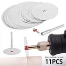 Kit com 11 Mini Serra Disco de Corte