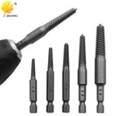 Conjunto de broca para extrair parafusos quebrados e danificados - 5 Peças