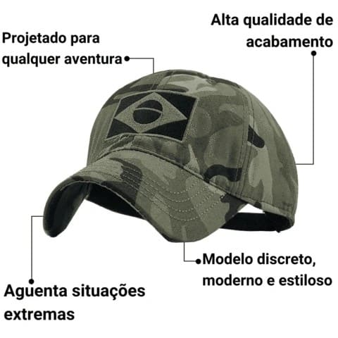 Boné camuflado Brasil