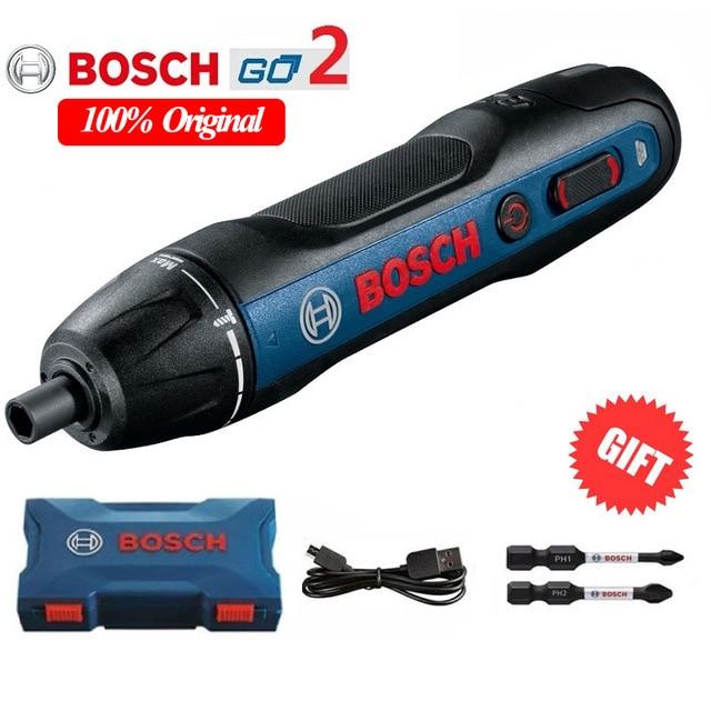 Original BOSCH  mini chave de fenda elétrica 3.6v bateria de lítio-íon recarregável