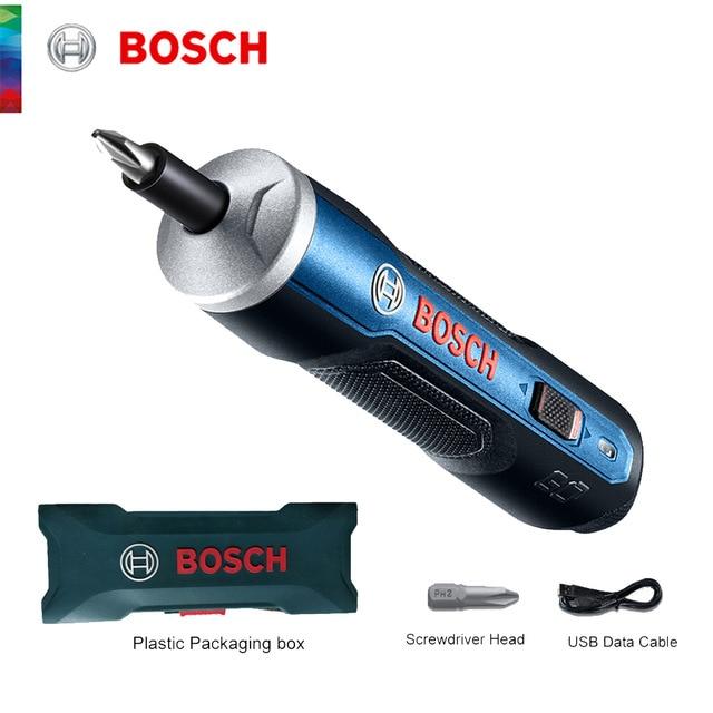 Original BOSCH  mini chave de fenda elétrica 3.6v bateria de lítio-íon recarregável